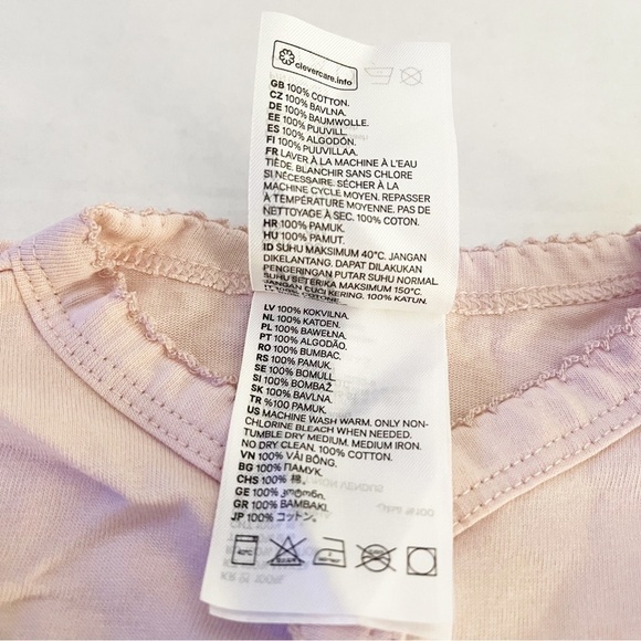 H&M Baby Pink Long Sleeve Button Front Jumpsuit - 4-6 Months - Picture 4 of 8